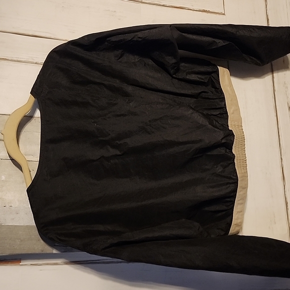 YVES SAINT LAURENT SILK CROPPED BOMBER JACKET. - Picture 6 of 9